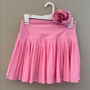 Pink Pleated Skirt